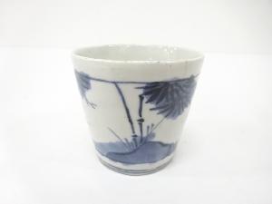 古伊万里　染付　竹　蕎麦猪口